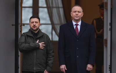 Trwa pierwsze spotkanie prezydentów Nawrockiego i Zełeńskiego