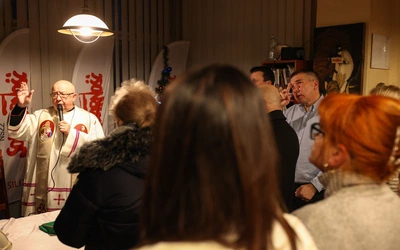 Wigilijne nabożeństwo dla rodzin protestujących górników