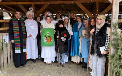 Kolędnicy misyjni na ulicach Rzepina