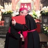 Kulminacyjny i symboliczny moment: abp Tadeusz Wojda  i bp Georg Bätzing – przewodniczący Episkopatów Polski i Niemiec – po podpisaniu wspólnego oświadczenia w 60. rocznicę powstania Listu biskupów polskich do niemieckich.