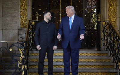 Wołodymyr Zełenski i Donald Trump