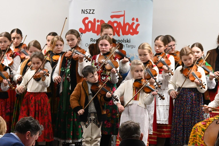 Członkowie Solidarności w Ludźmierzu