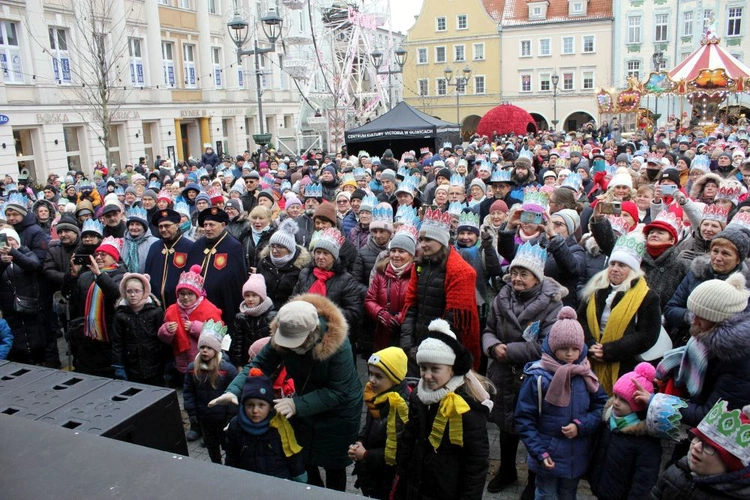 Kolędowanie na rynku