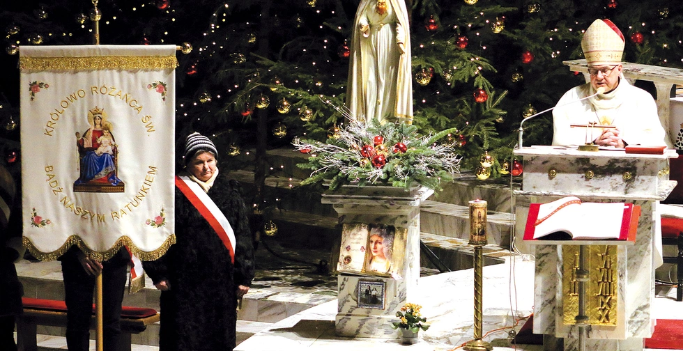 Po Mszy członkowie różańcowej rodziny (jest ich ponad 350 osób) spotkali się z biskupem.
