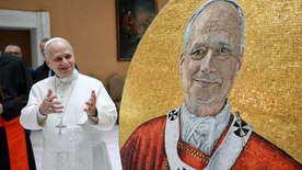 Gotowa mozaika z wizerunkiem papieża Leona