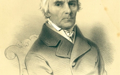 Litograficzny portret krakowskiego pasjonata z 1850 roku.