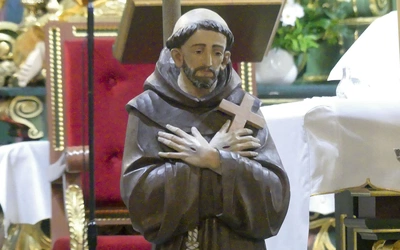 Figura świętego w rychwałdzkim sanktuarium.