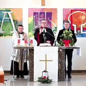Od lewej: ks. prof. Zygfryd Glaeser, bp Wojciech Pracki i pastor Mariusz Muszczyński.