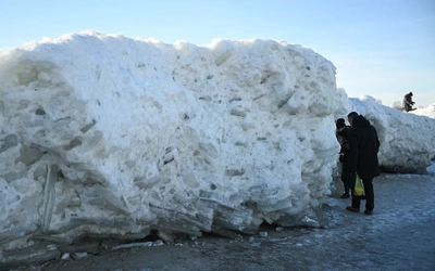 Mróz tak silny, że Bałtyk pokrył się lodem - od średniowiecza zdarzyło się to już nieraz