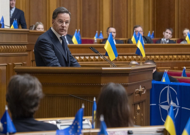 Sekretarz Generalny NATO, Mark Rutte w Kijowie