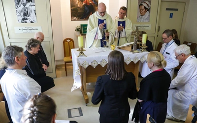Podczas Mszy w szpitalu