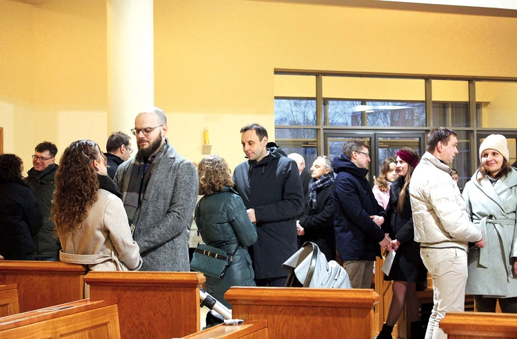 Odnowienie przyrzeczeń małżeńskich w Kościele św. Jacka w Gliwicach.  