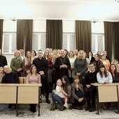 Doradcy życia rodzinnego  z bp. Markiem Solarczykiem,  ks. Markiem Adamczykiem  i ks. Krzysztofem Bochniakiem.