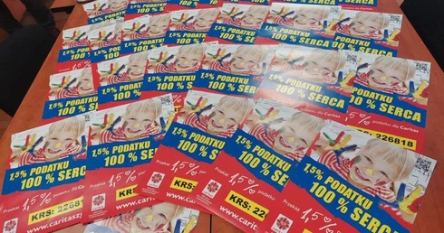 Konferencja prasowa Caritas dotyczące rozliczenia 1,5% podatku za rok 2024