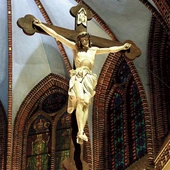 Krzyż z gliwickiej katedry.
