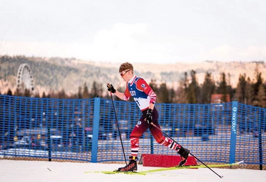 Filip na nartach biegowych  w zawodach w Polsce  póki co zdobywa pierwsze miejsca, marzą mu się jednak  igrzyska olimpijskie