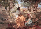  „Chrystus w domu Marty i Marii”, 1886 Rosyjskie Muzeum Narodowe, St. Petersburg