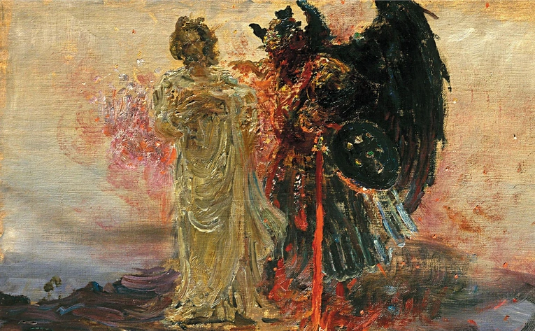 „Idź precz, szatanie”. Scena z Ewangelii Mateusza w obrazie Ilji Riepina