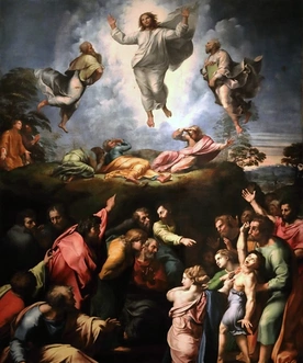 Muzea Watykańskie Pinakoteka obraz Rafaela Przemienienie Chrystusa na górze Tabor 