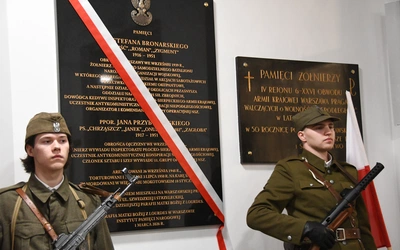 Tablicy ku czci żołnierzy 11 Grupy Operacyjnej NSZ