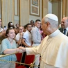 Ochrzeczni przed rokiem spotkali sie potem z papieżem Franciszkiem