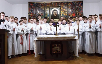 Uczestnicy rekolekcji  w Gródku nad Dunajcem.  