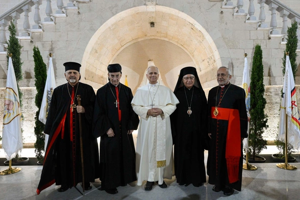 Biksupi Libanu z papieżem Leonem XIV