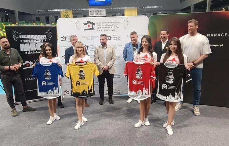 Katowice. Gwiazdy sportu, telewizji i internetu na parkiecie. Już za miesiąc Legendarny Kosmiczny Mecz z Aniołami 