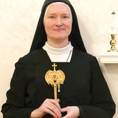 S. Agnieszka z relikwiami  bł. Bolesławy.