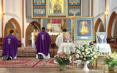 Nawiedzenie obrazu w Kościele Mariackim w Słupsku.
