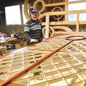 Okna cybińskie w warsztacie K. Jurkowskiego.