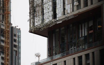 Zniszczenia po atakach w Dubaju