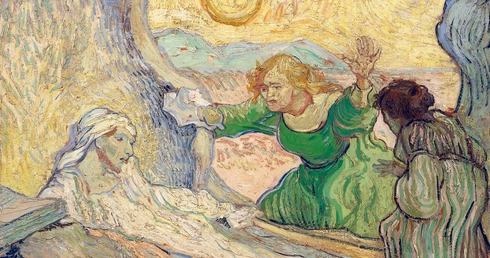 „Wskrzeszenie Łazarza według Rembrandta”. Obraz Vincenta van Gogha