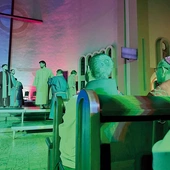 Scena pokazana przez młodzież nawiązywała do rozważań nabożeństwa.