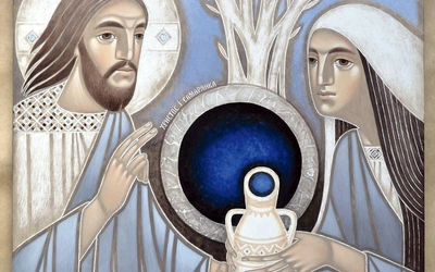 Chrystus i Samarytanka na ikonie Oleny Javorskiej. Wystawa czynna do 26 kwietnia przy ul. Dziekania 1. Jej kuratorami są M. Sora i K. Jakubowska-Krawczyk.