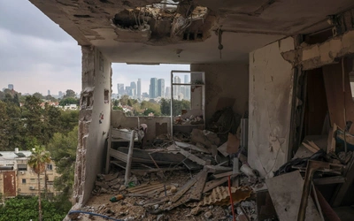 Zniszczenia w Tel Avivie