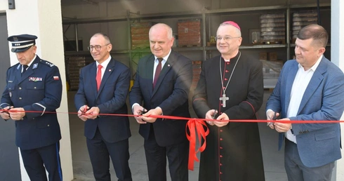 Poświęcenie magazynu Caritas w Gorzowie Wlkp.
