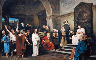 „Chrystus przed Piłatem” na płótnie z XIX wieku