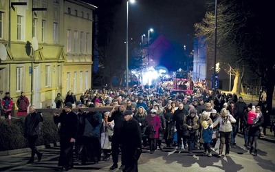  Nabożeństwo zgromadziło sporą liczbę uczestników. 