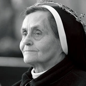 Siostra Chryzanta w czasie obchodów diamentowego jubileuszu.