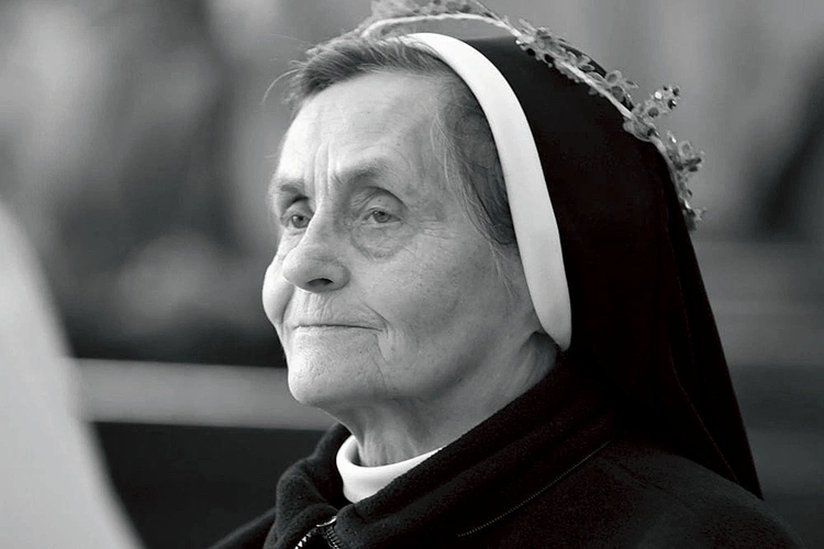 Siostra Chryzanta w czasie obchodów diamentowego jubileuszu.