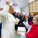 Wymiana piuski z papieżem na oczach tak wielu ludzi to dla Mateusza jak dotąd największe przeżycie