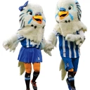 Para papużek to maskotki drużyny hiszpańskiego Espanyolu 