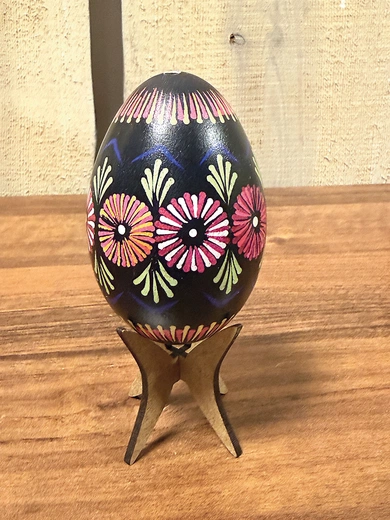 Kroszonka wykonana metodą batikową. 