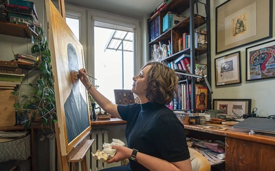 Pustelnia u wrót Wschodu. Prace Małgorzaty Waszkiewicz zdobią kościoły w wielu miejscach świata