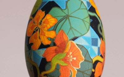 Odblaski Wielkiej Nocy na skorupkach wymalowane