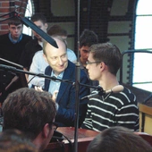 D. Titterington podczas kursu w gliwickiej katedrze w 2011 r. 