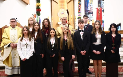 Bierzmowanie w Łososinie Dolnej