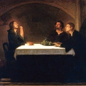 „Pielgrzymi w Emaus” na płótnie Tannera