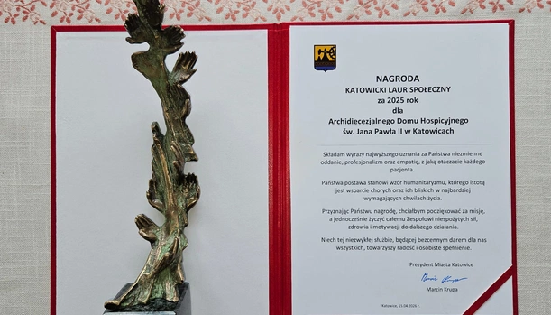 Katowicki Laur Społeczny dla Archidiecezjalnego Domu Hospicyjnego św. Jana Pawła II w Katowicach